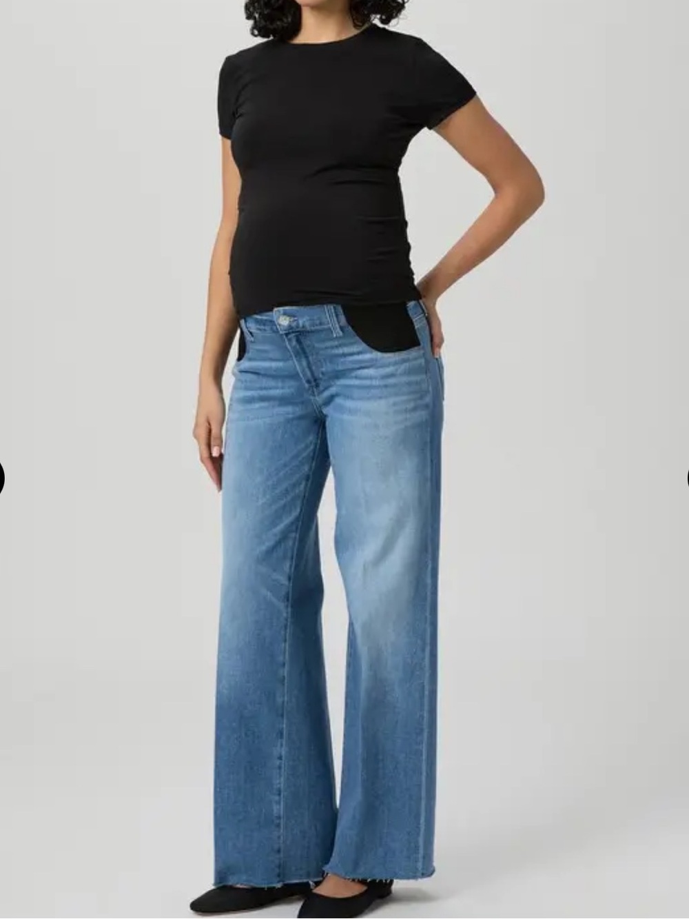 NWT PAIGE Anessa 31โ Maternity Wide Leg Jean